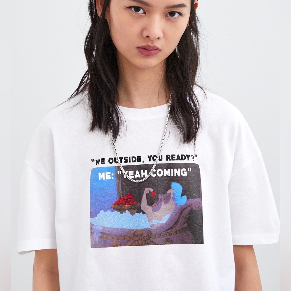 Disney Zara Pocahontas graphic tee